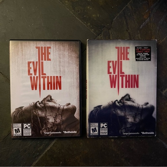 Evil Within w/3D Slipcover (PC DVD Rom Game, 2014, Bethesda) 4 Disc Complete - Picture 3 of 3
